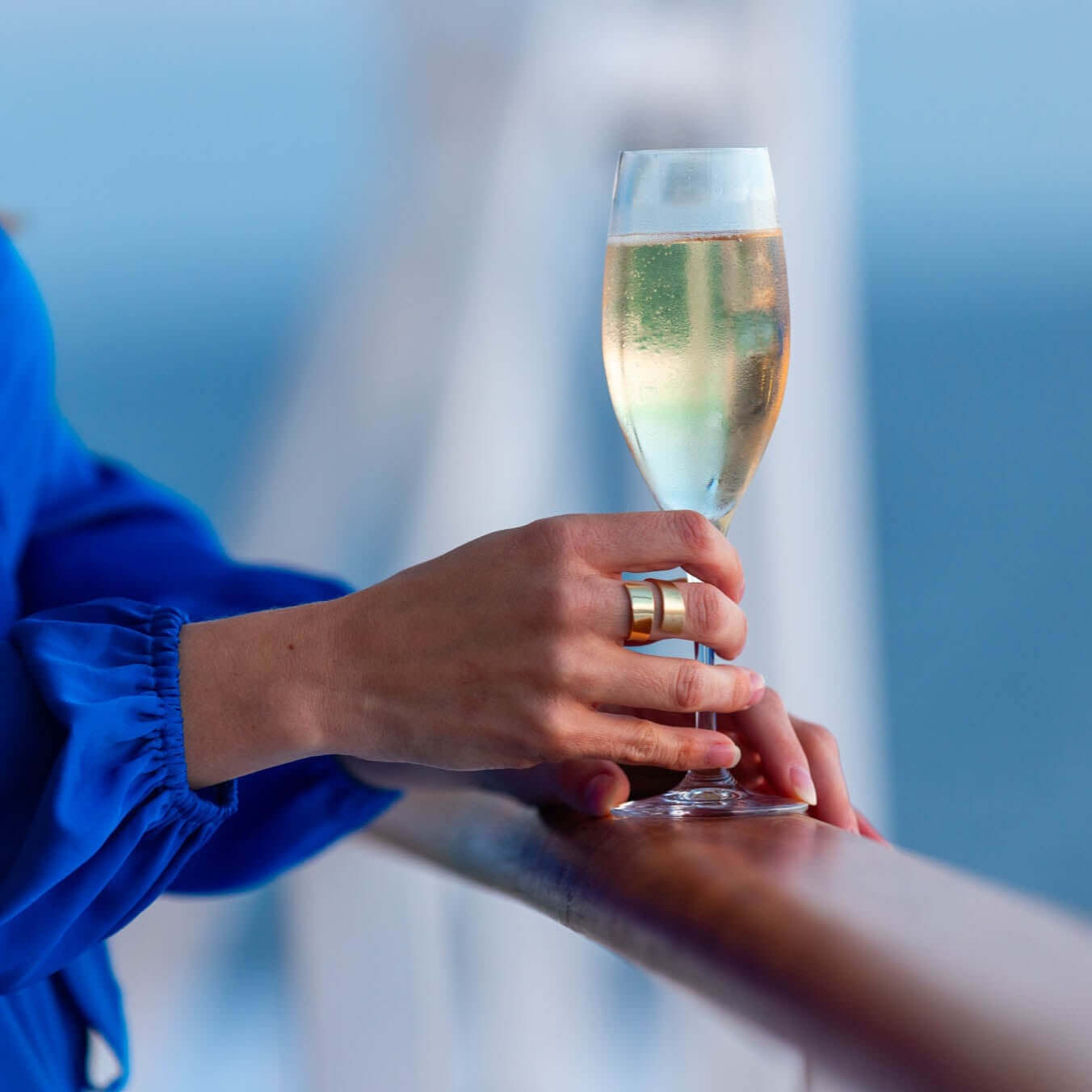 Large gold ring by Ekenberg