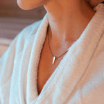 Glossy silver pendant inspired by the Pulpit Rock and designed by Per Ekenberg