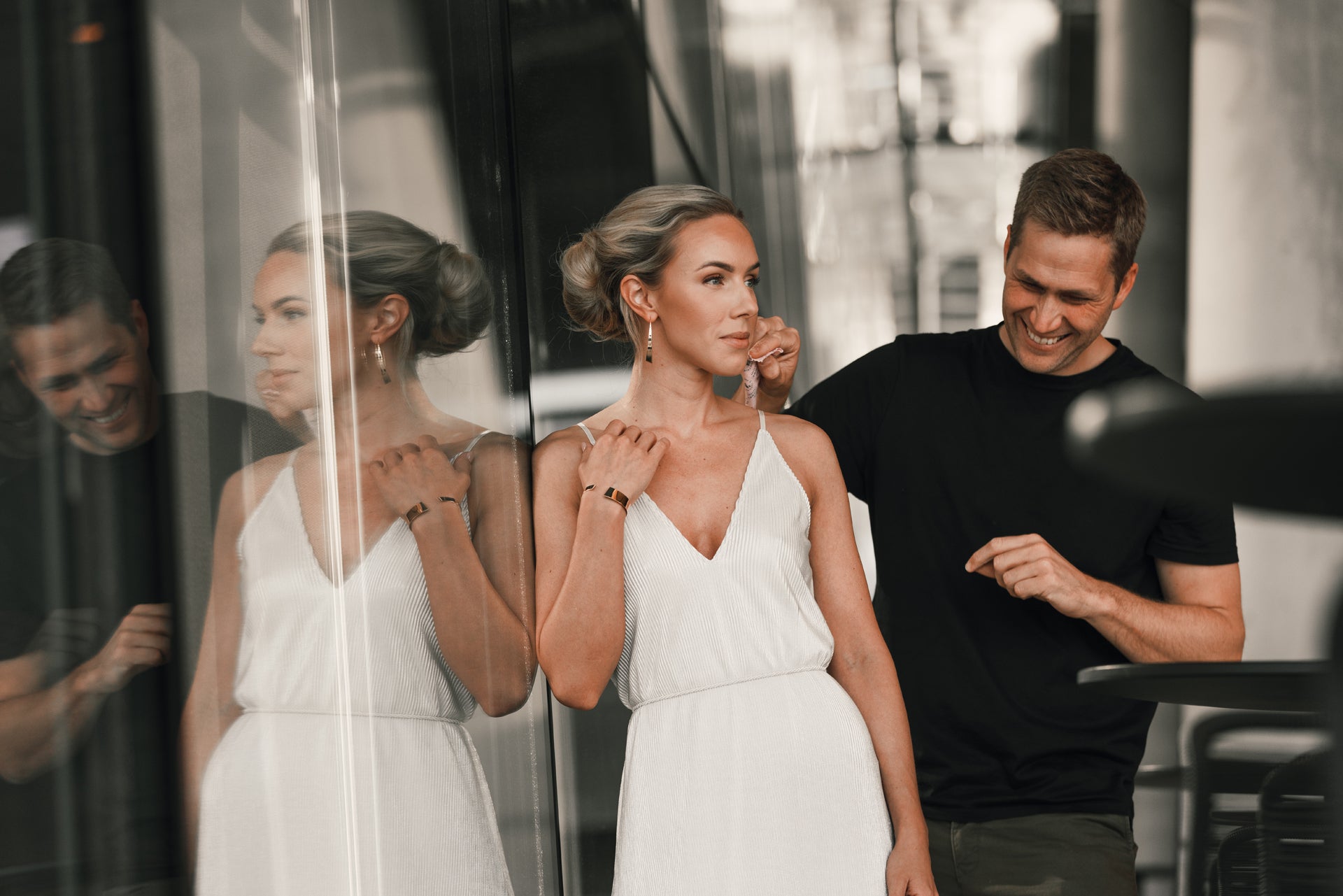 Per and Anette at the photo shoot for Ekenberg Scandinavia
