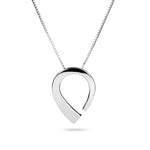 Norwegian made rounded silver necklace - Pulpit Rock collection