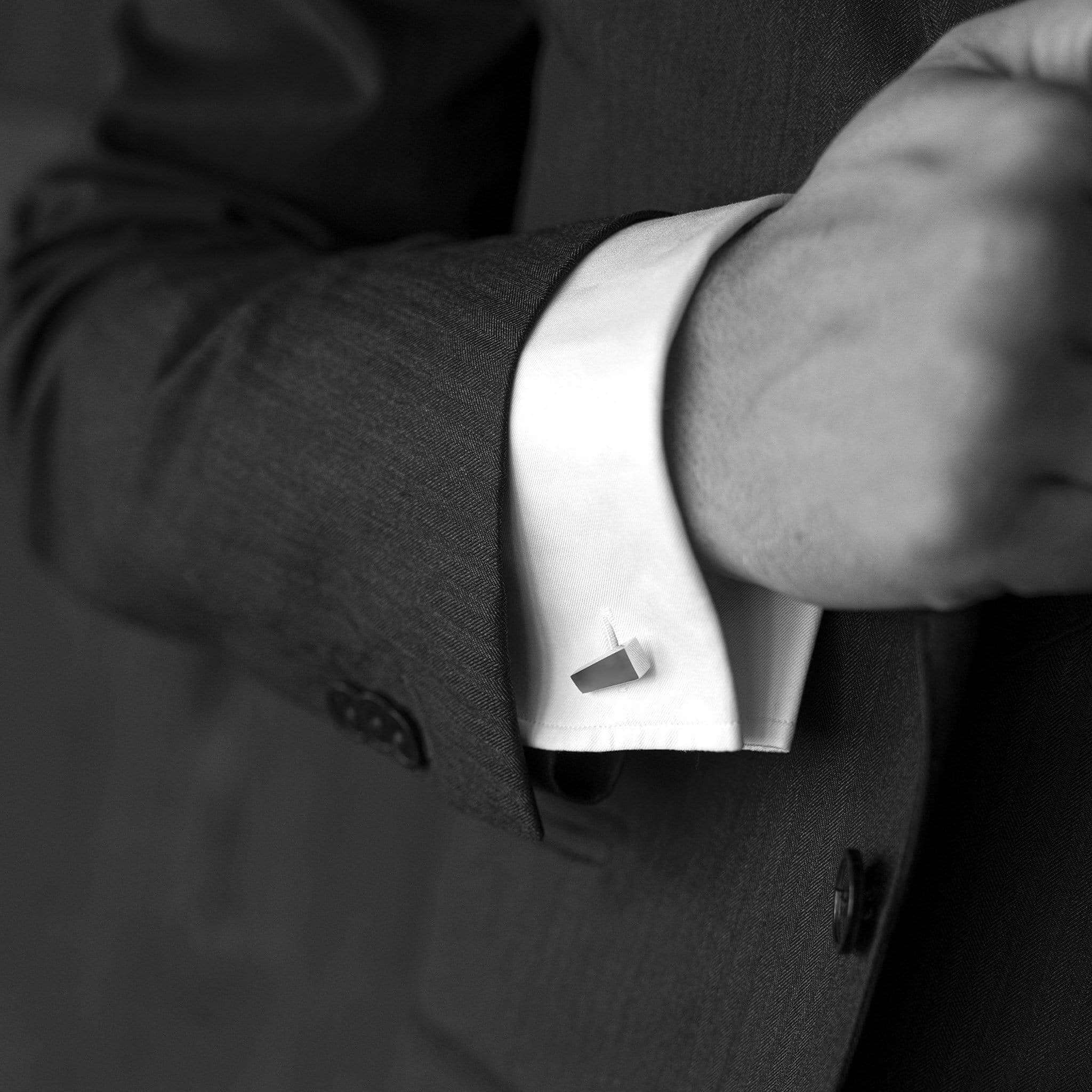 Handmade cufflinks for him inspired by the Pulpit Rock in the Stavanger region