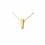 Pendant crafted from 14k gold with a matte surface