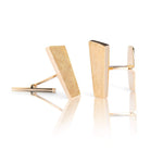 Exclusive cufflinks in gold with a matte surface inspired by the Pulpit Rock