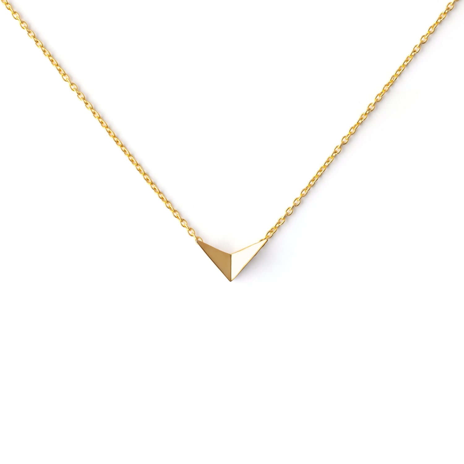 Small bird necklace in gold