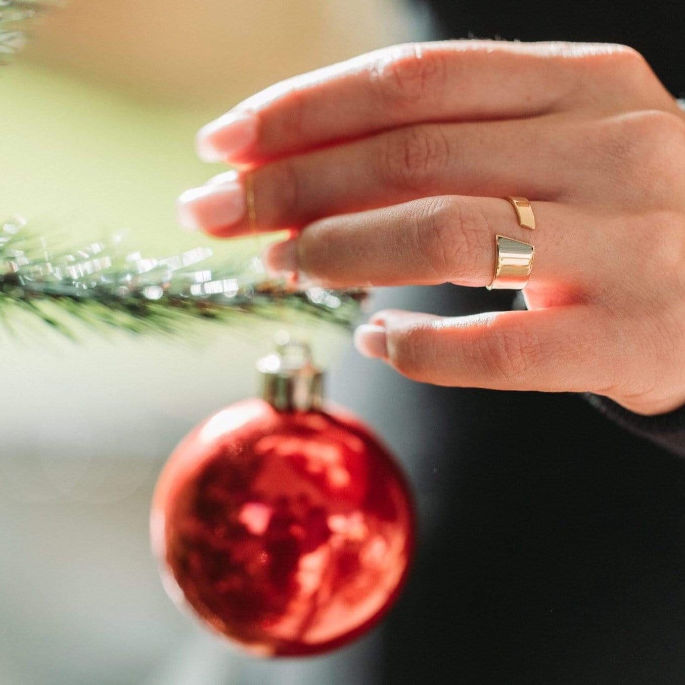 Gold ring for Christmas