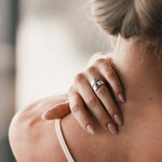 Large silver ring inspired by the Pulpit Rock