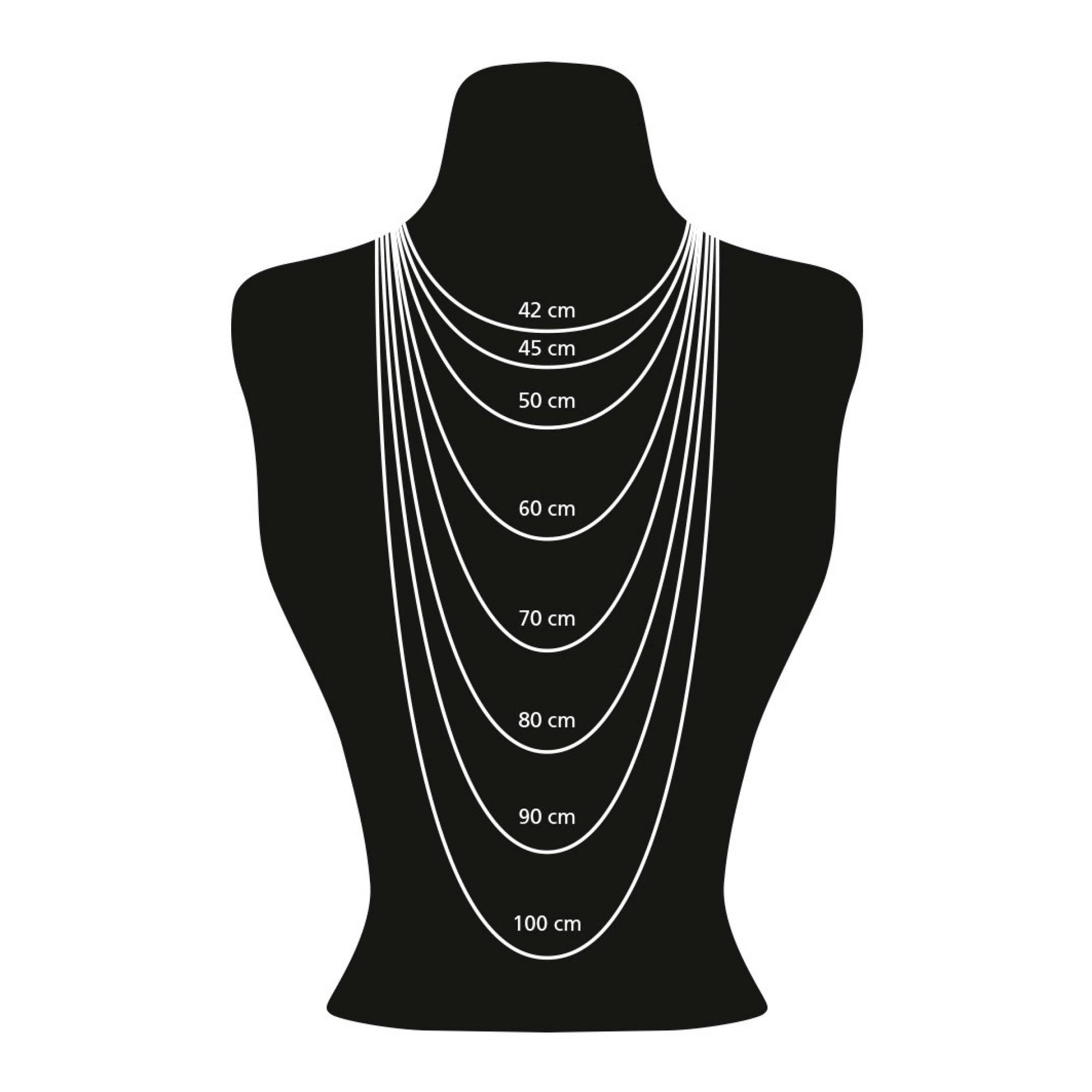 Guide length jewellery chain