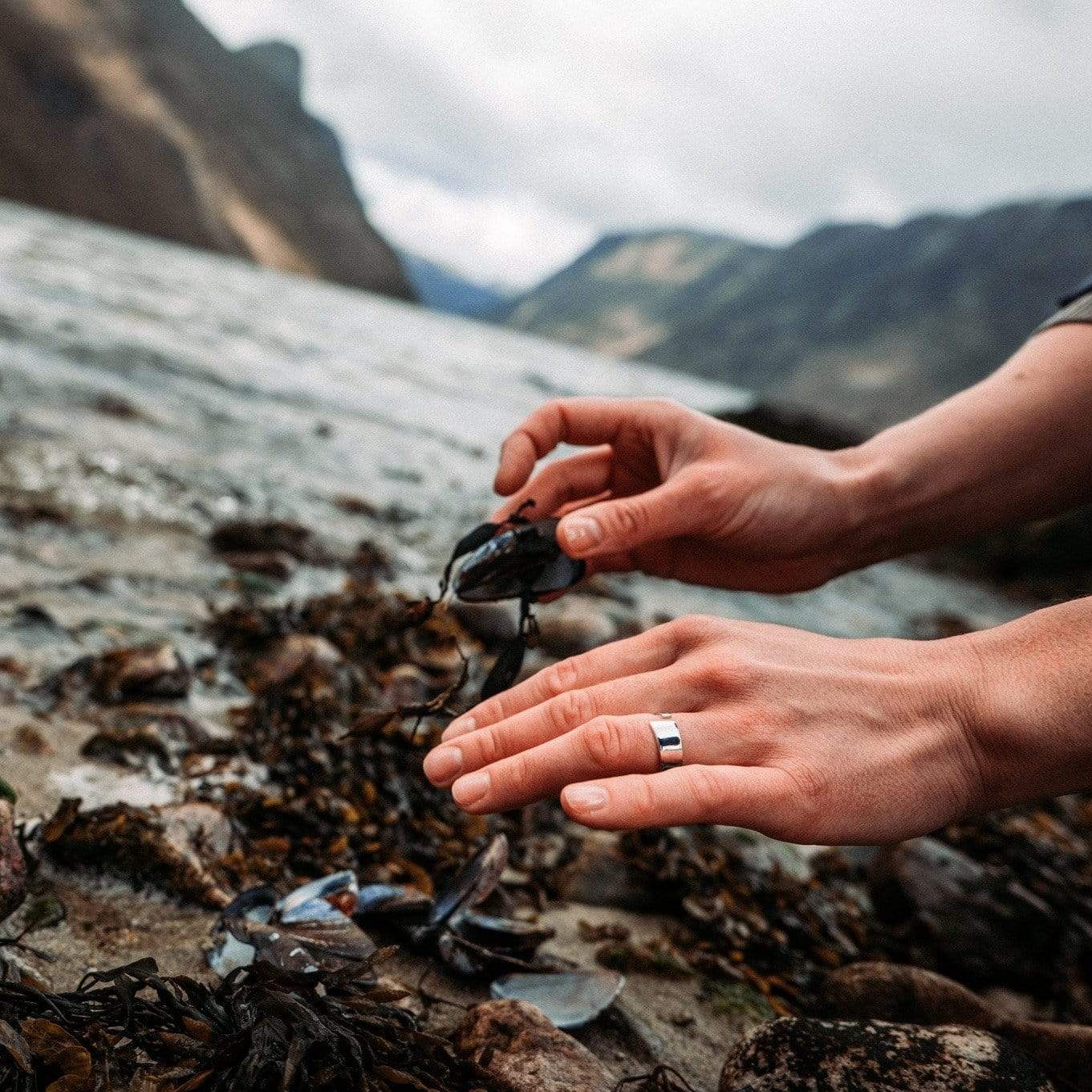 Silver ring in Norwegian design