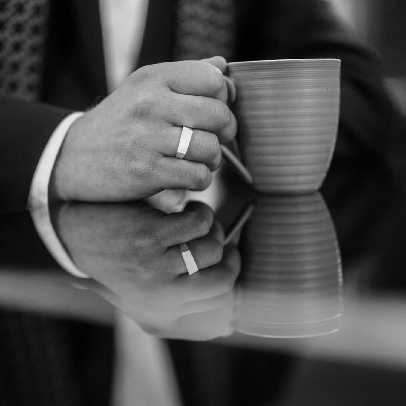 Unisex signet ring in silver 