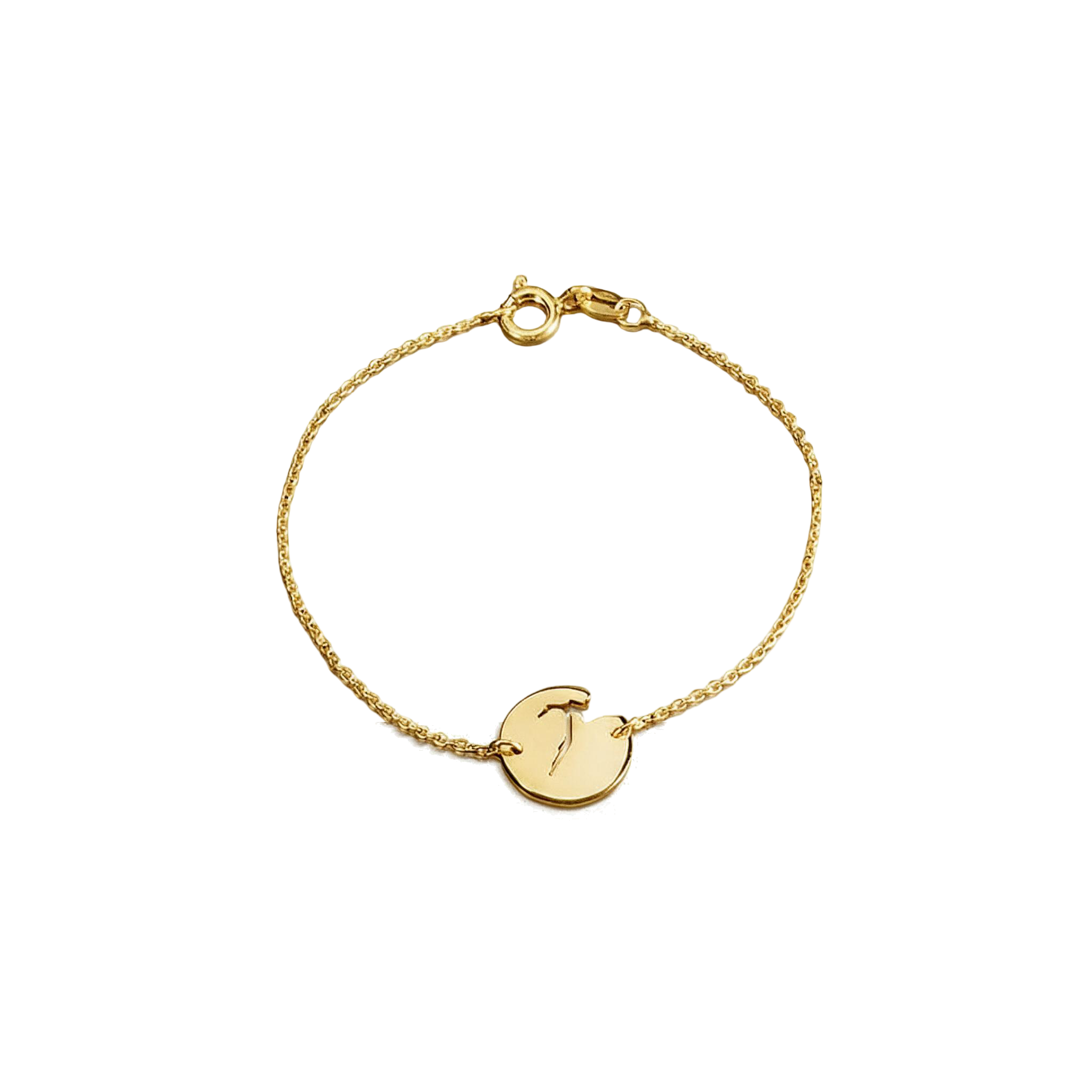Fjord bracelet in 14k gold from Ekenberg Scandinavia's Fjords of Norway collection