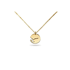 Fjord necklace in 14k gold from Ekenberg Scandinavia's Fjords of Norway collection