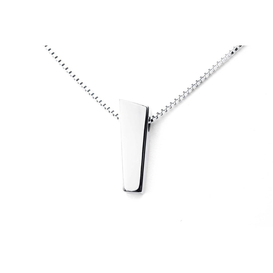Large and glossy silver necklace by Ekenberg