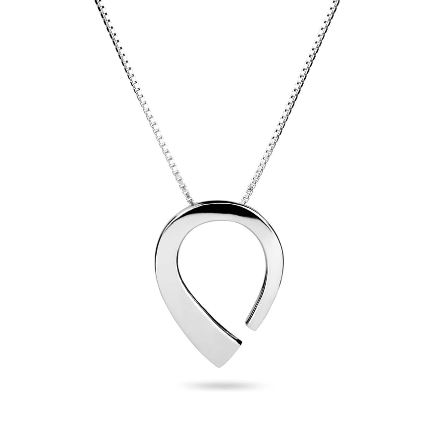 Norwegian made rounded silver necklace - Pulpit Rock collection