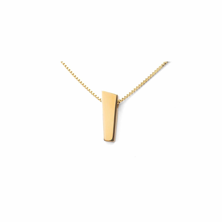 Pendant crafted from 18 k gold with a matte surface