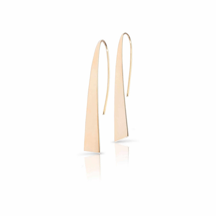57 mm gold earrings crafted in Norway