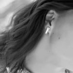 Vakker ørering i sølv med stempel fra Ekenberg scandinavia