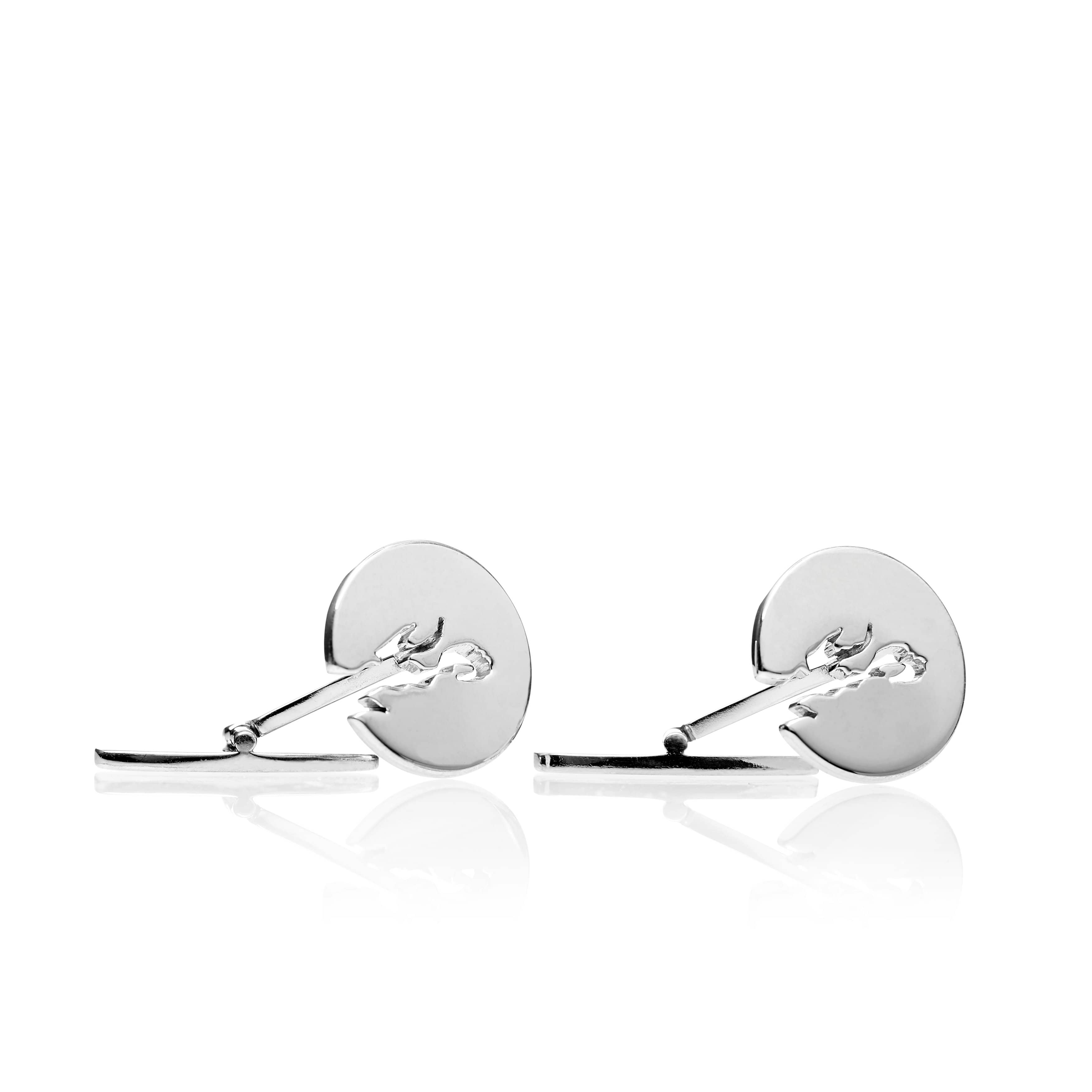 Popular fjord cufflinks with the Oslo fjord design