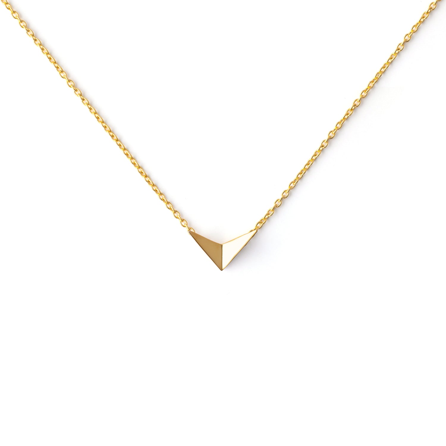 Small bird necklace in gold