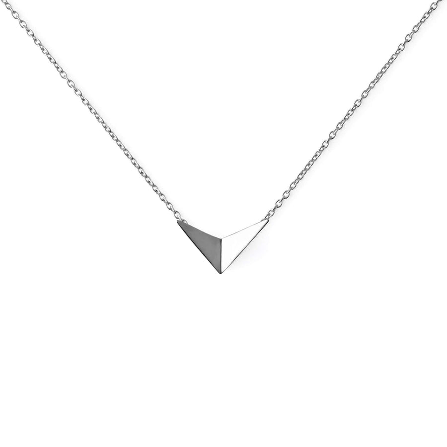 Flying bird necklace medium silver
