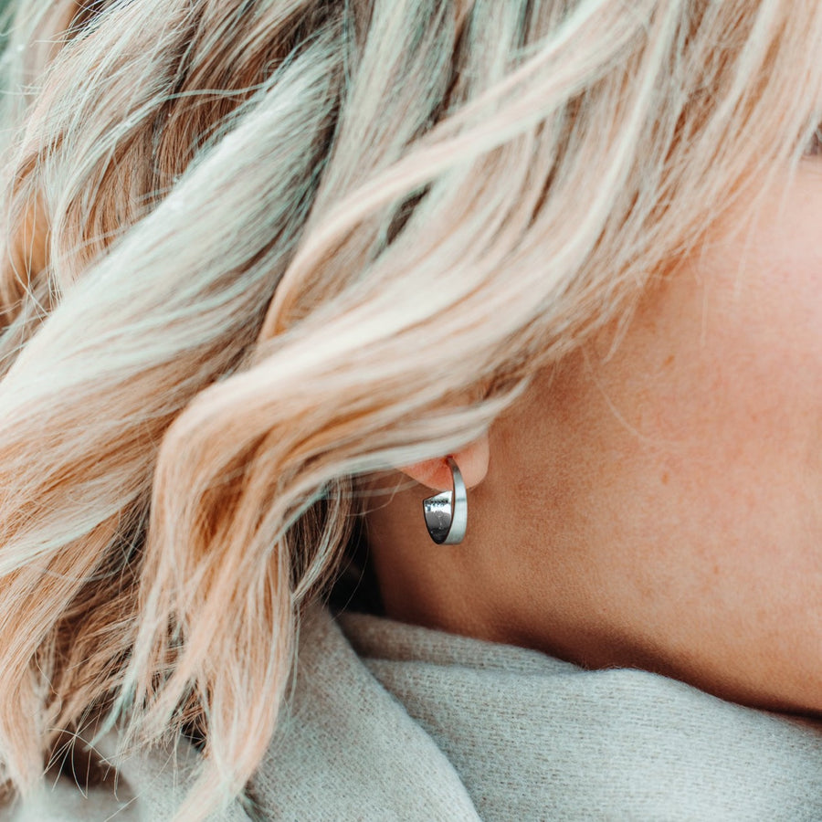 Beautiful scandinavian silver earrings