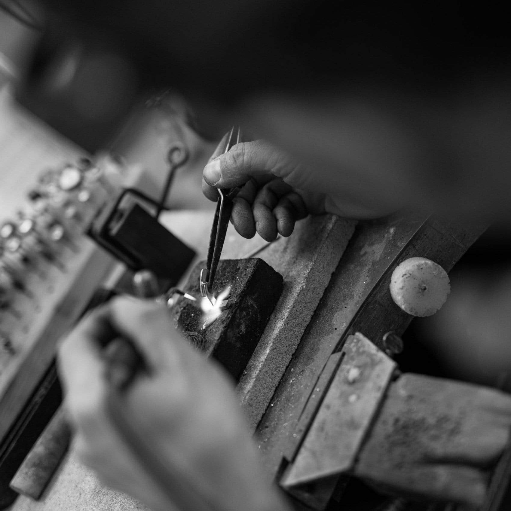 Cufflinks is being crafted by Norwegian goldsmiths