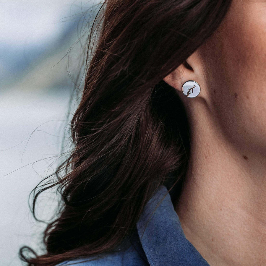 Earrings inspired by the Hardangerfjord