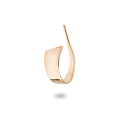 Creoles in gold with a glossy surface